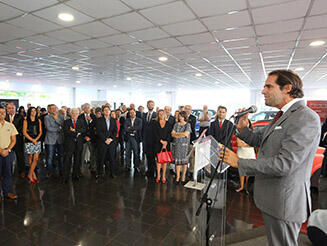 Albuquerque na inauguração do concessionário FIAT na Região