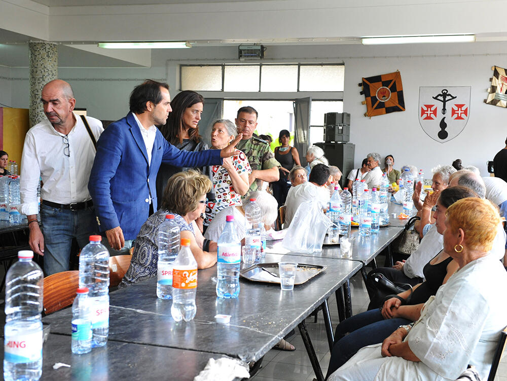 Governo Regional presta apoio a 399 pessoas afetadas pelos incêndios