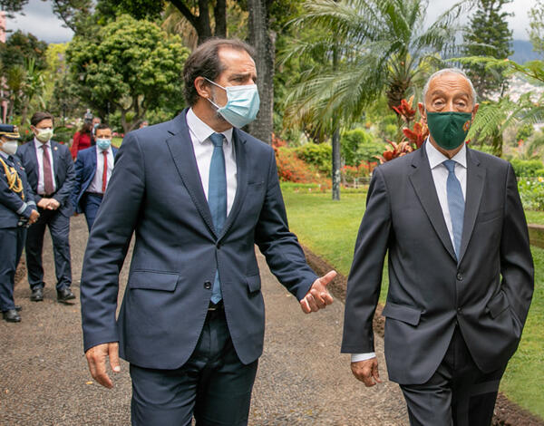 Marcelo e Albuquerque almoçam na Quinta Vigia