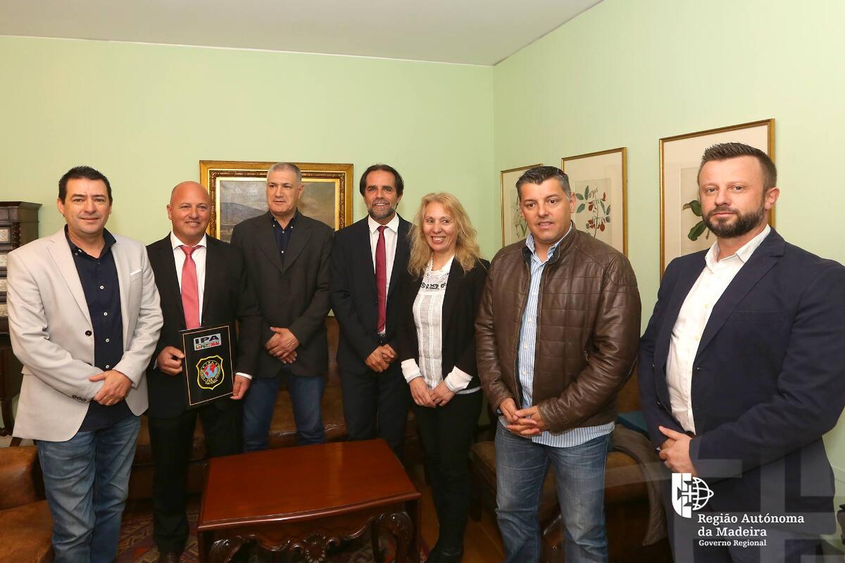 Presidente do Governo recebeu dirigentes nacionais e regionais da Internacional Police Association