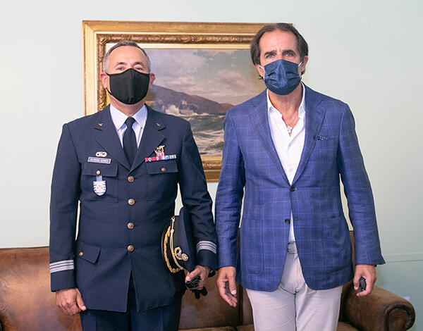 Presidente do Governo recebeu novo Comandante do Aeródromo de Manobra 