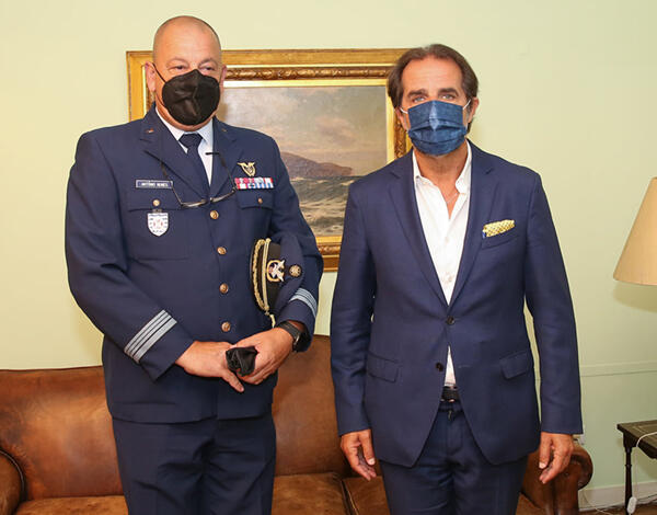 Albuquerque recebeu comandante do Aeródromo do Porto Santo