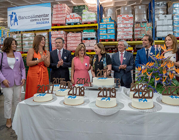 Albuquerque e Marcelo deram parabéns ao Banco Alimentar