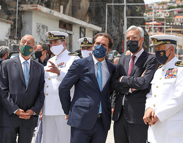 Albuquerque deu a conhecer a Marcelo projetos regionais na área do Mar