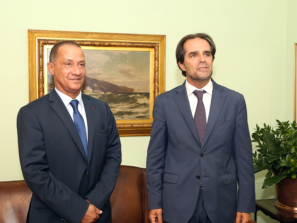 Miguel Albuquerque recebeu o Presidente da Guiana Francesa