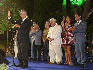 Albuquerque e Marcelo Rebelo de Sousa participaram em iniciativa solidária para com as vítimas dos incêndios