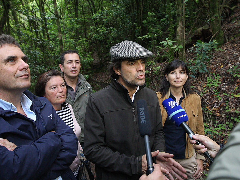 Visita aos trabalhos de manutenção da Levada dos Cedros 
