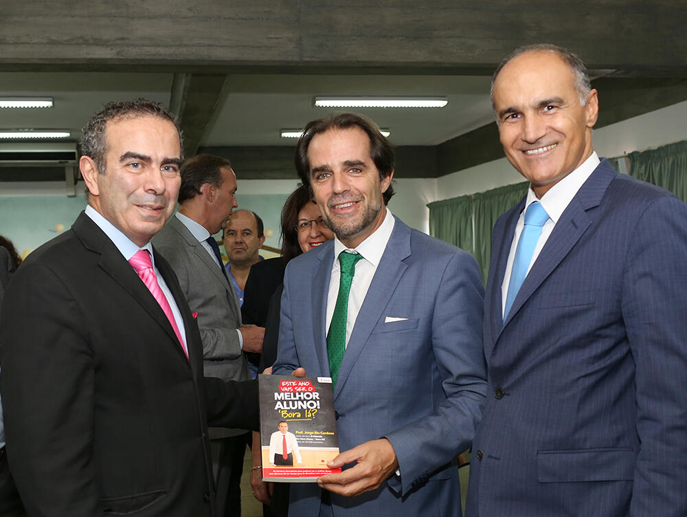Miguel Albuquerque na apresentação do livro "Melhor Aluno"