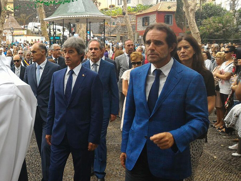 Miguel Albuquerque nas celebrações do Monte