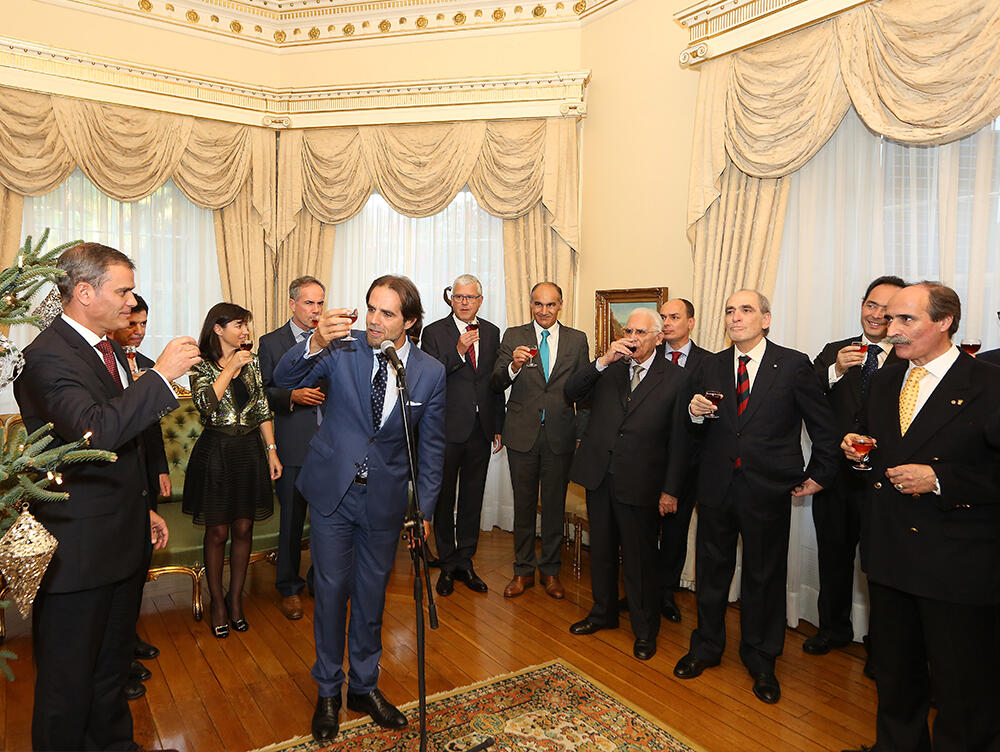 Apresentação de cumprimentos ao Presidente do GR