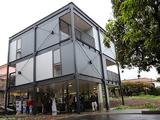 Presidente do GR visitou empresa responsável pelo desenvolvimento de um protótipo na área da construção