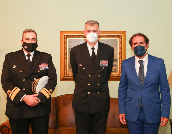 Albuquerque recebeu vice-almirante Gouveia e Melo