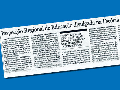  Inspeção Regional de Educação divulgada na Escócia
