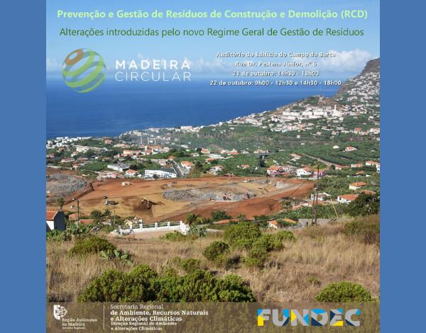 A DRAAC promoveu uma formação relativa à “Prevenção e Gestão de Resíduos de Construção e Demolição RCD – alterações introduzidas pelo novo Regime Geral de Gestão de Resíduos”