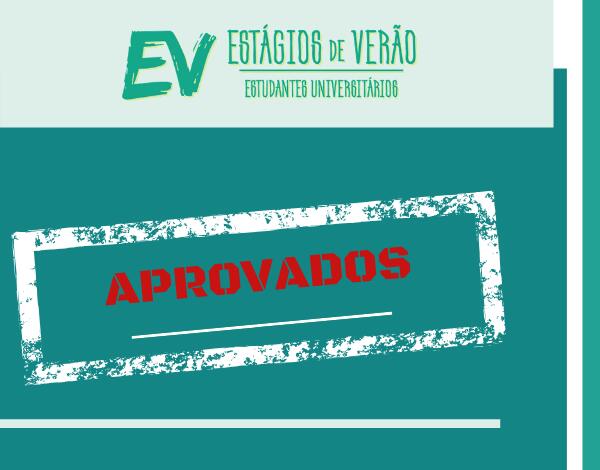 Programa Estágios de Verão 2020 | Candidaturas aprovadas 