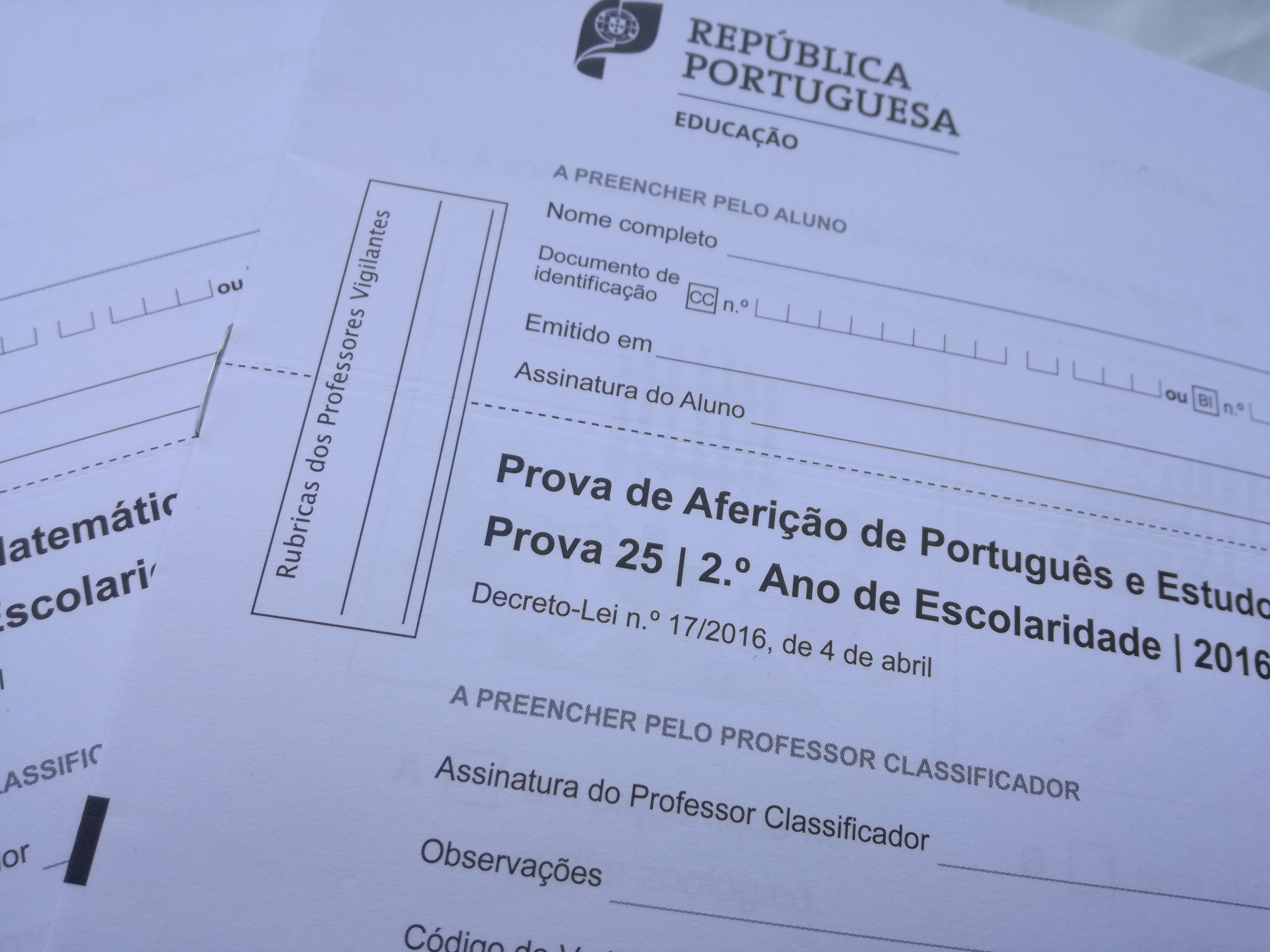 Calendário das Provas de Aferição do Ensino Básico - 2019