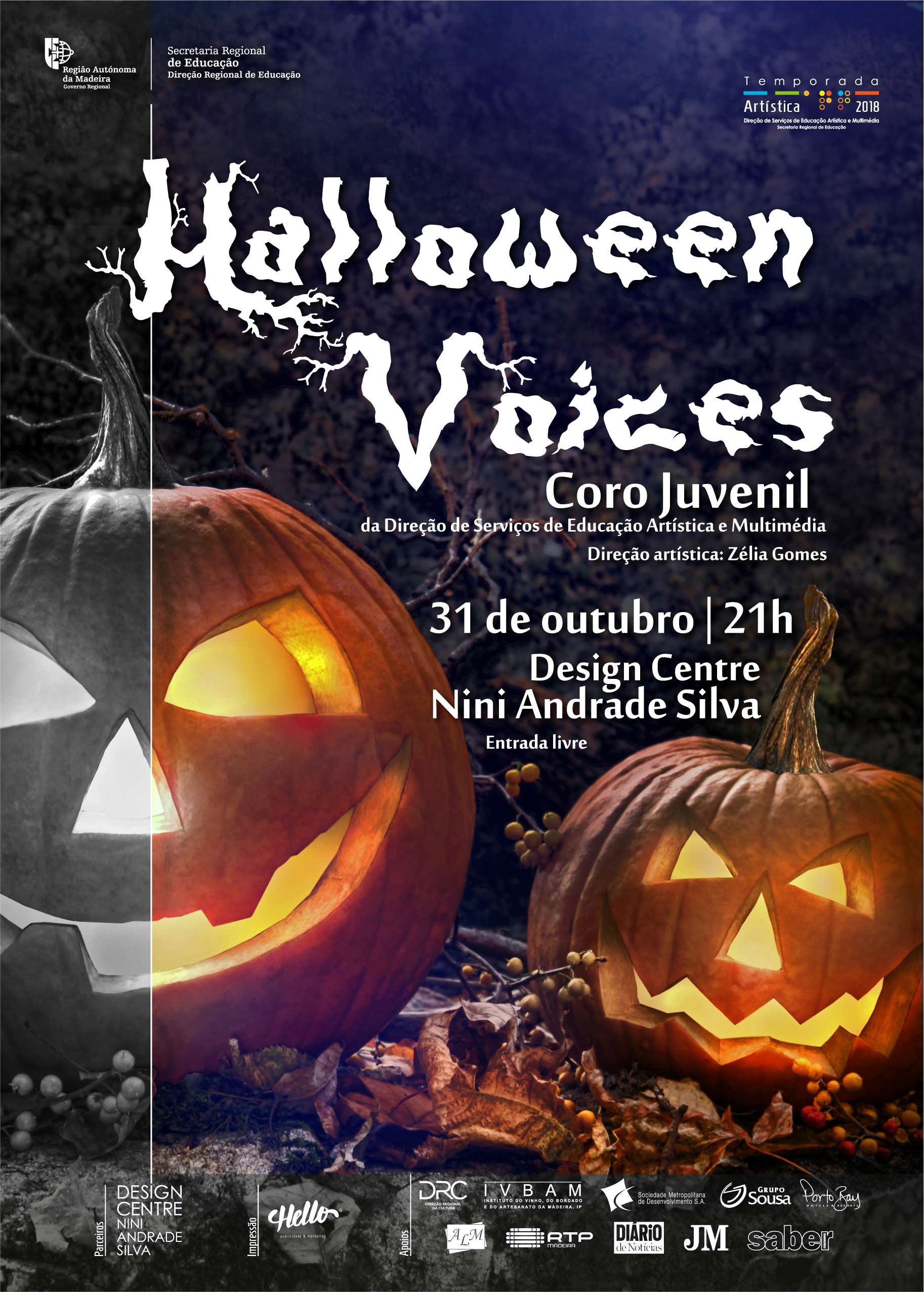 'Halloween Voices', com Coro Juvenil da DSEAM