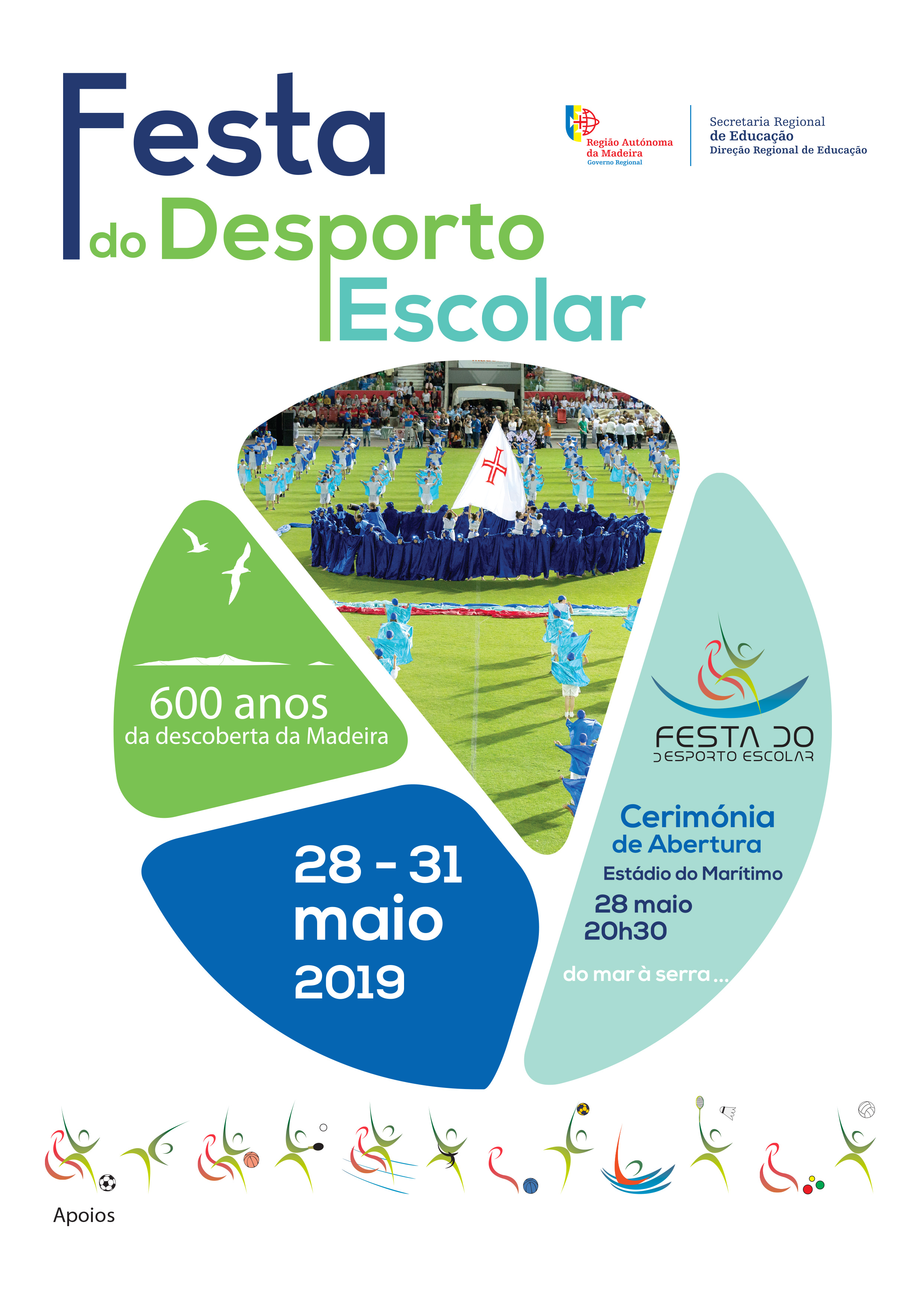 Festa do Desporto Escolar 2019 cartaz