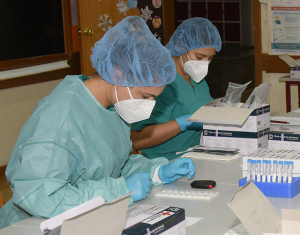 Secretaria Regional de Saúde e Proteção Civil - TESTES - COVID 19