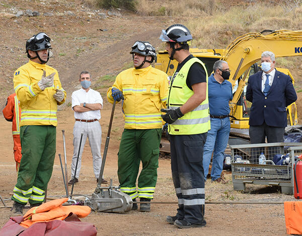 Pedro Ramos no curso de salvamento ultrapesado destinado aos bombeiros sapadores do Funchal