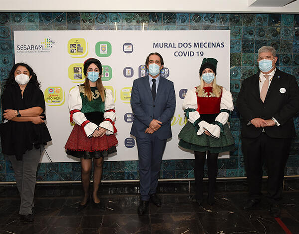 Mural dos Mecenas COVID-19 no SESARAM