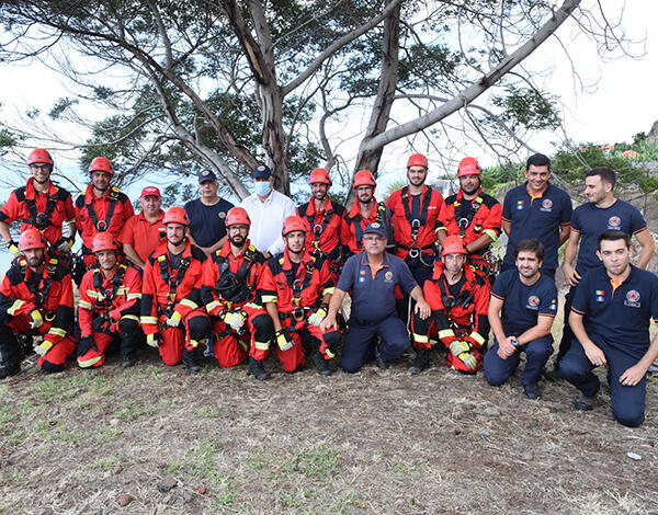​Pedro Ramos acompanhou exercício de resgate em montanha na Calheta  
