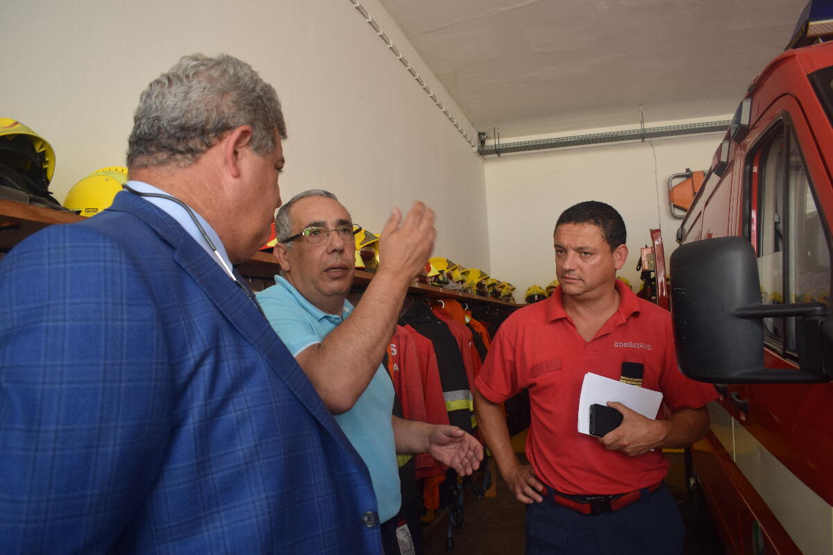 Pedro Ramos visitou corporação de Bombeiros da Ribeira Brava