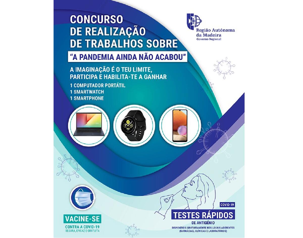 Saúde promove concurso nas escolas: “A Pandemia ainda não acabou” 