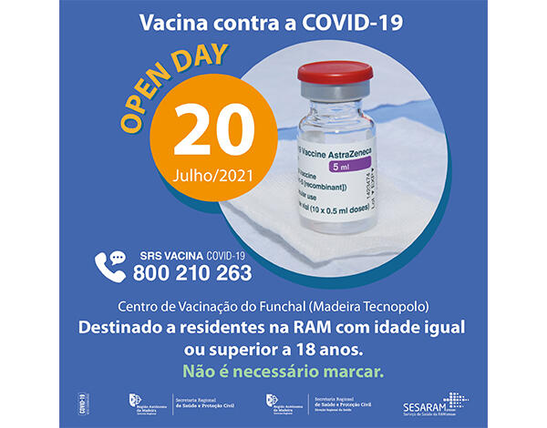 OPEN DAY” DEDICADO À VACINA ASTRAZENECA