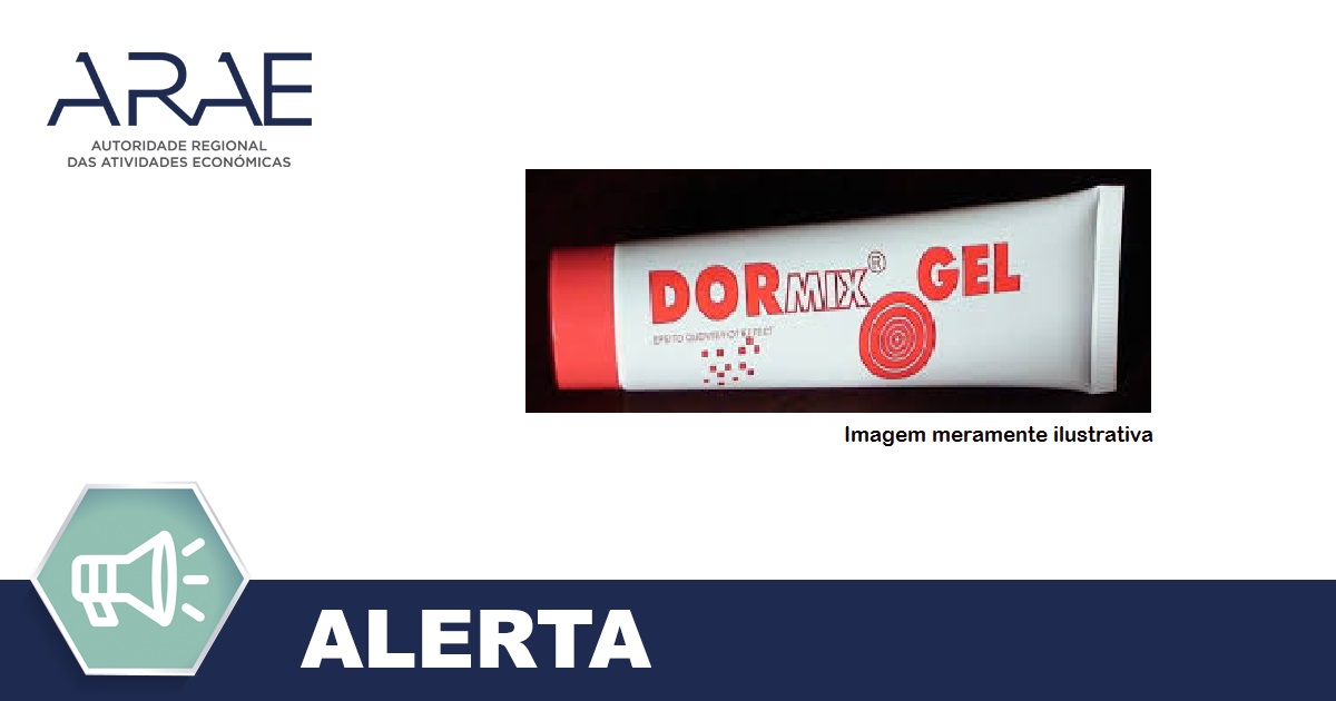Alerta - Recolha do mercado  do produto Dormix Gel
