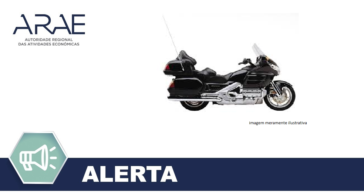 Alerta - Anomalia airbag - Honda GL1800A Goldwing