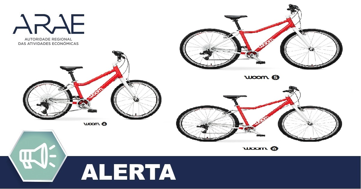 Alerta ARAE – Bicicleta de criança da marca “woom”