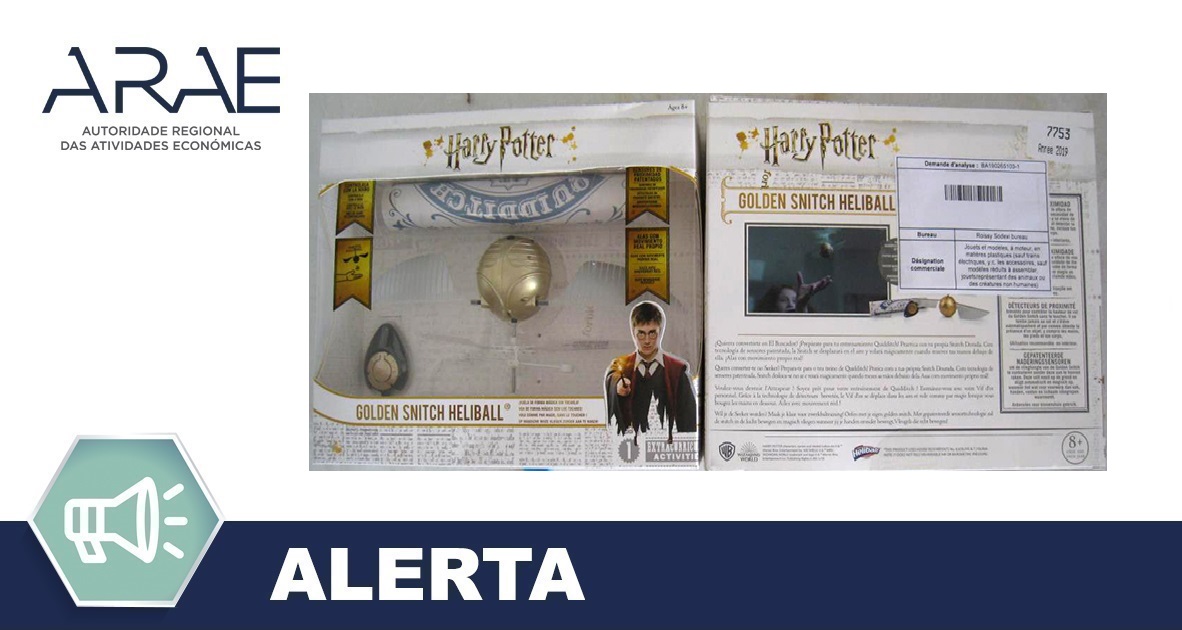 Alerta ARAE – Brinquedo “Bola Helliball Harry Potter”