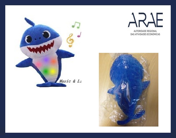 Alerta ARAE – Brinquedo - “Peluche Baby Shark” 