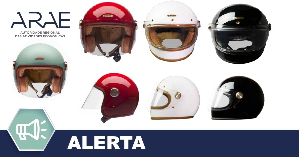 Alerta ARAE – Capacete destinado a motociclistas – Hedkase Limited, modelos Epicurist e Heroine Racer