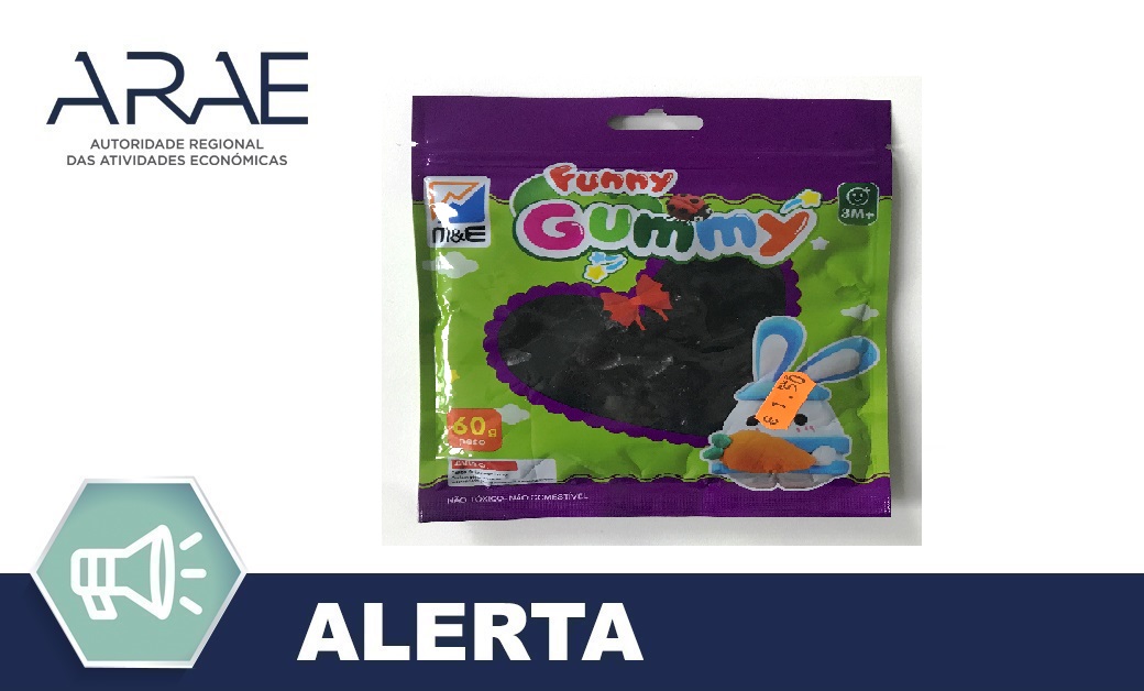 Alerta ARAE – Brinquedo - Slime “Funny Gummy”  