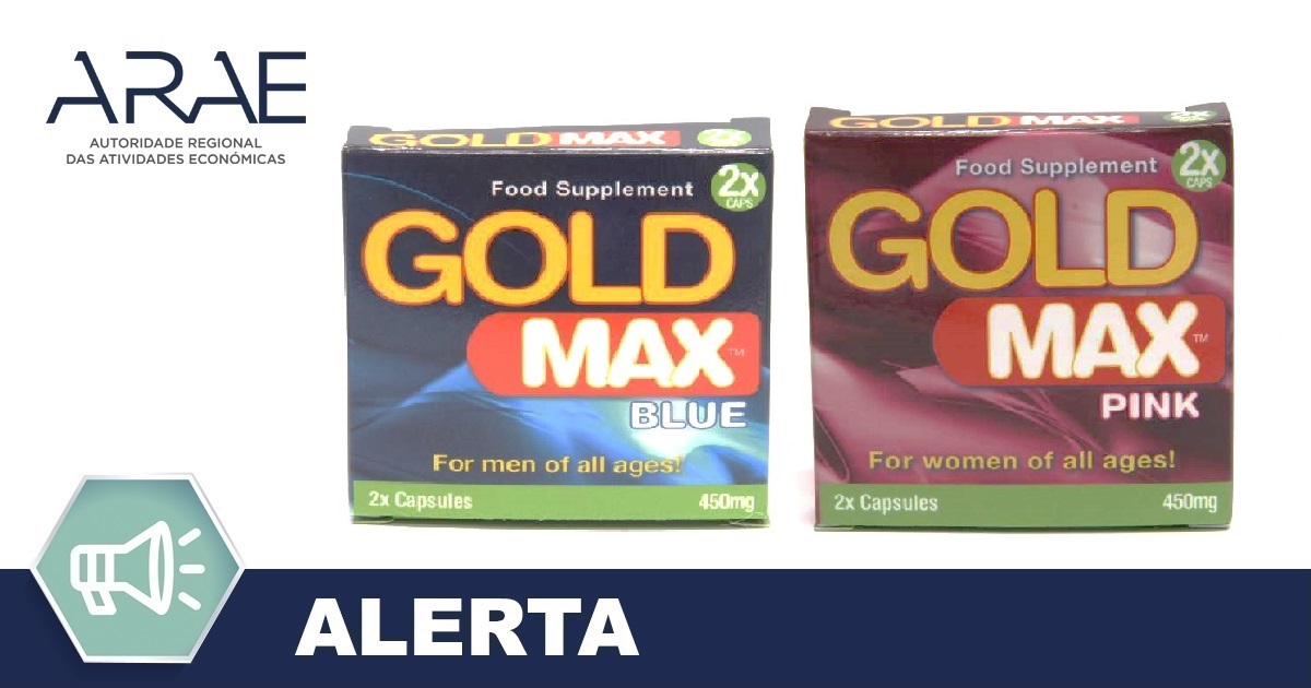 Produtos ilegais - Gold Max Blue e Gold Max Pink