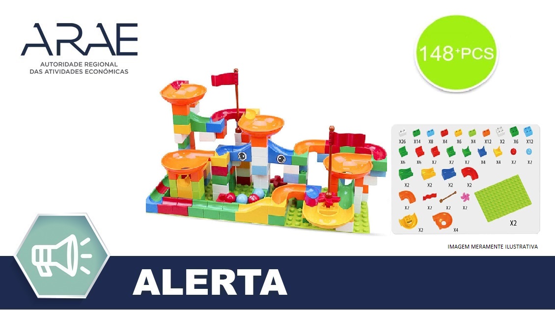 Alerta ARAE – Brinquedo – Marble Run “Kitoz Toys” 