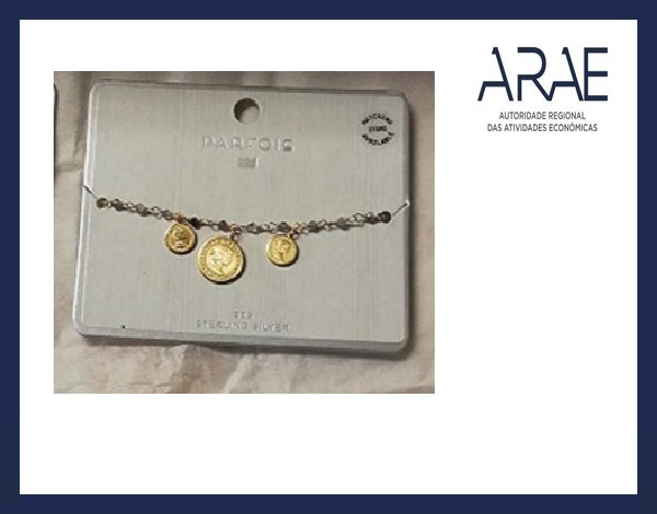 Alerta ARAE – Artigo de joalharia - Bracelete de Prata 925 da marca Parfois 