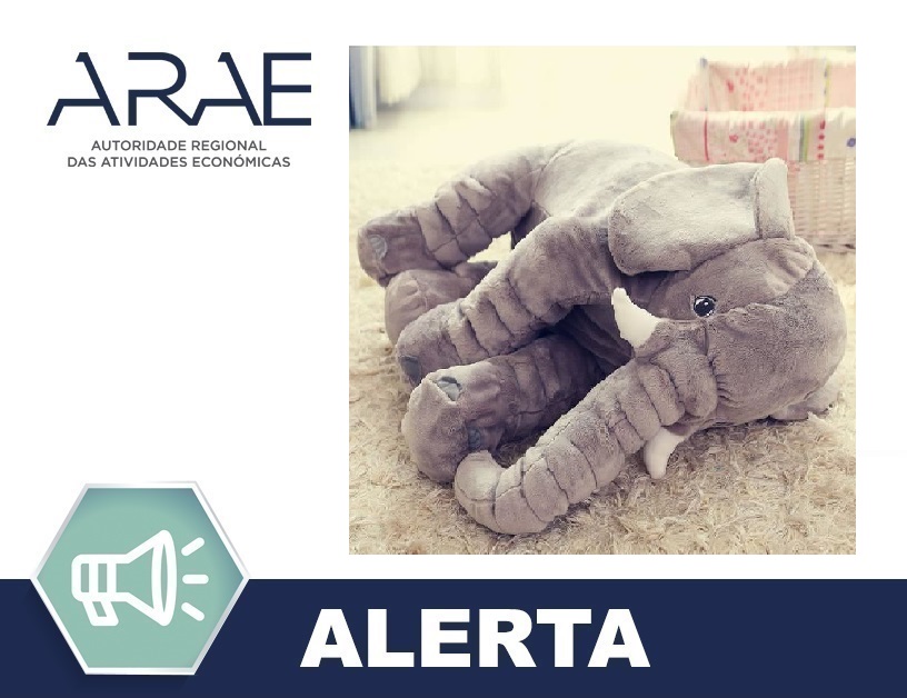 Alerta ARAE – Brinquedo – Peluche Elefante (30 cm)