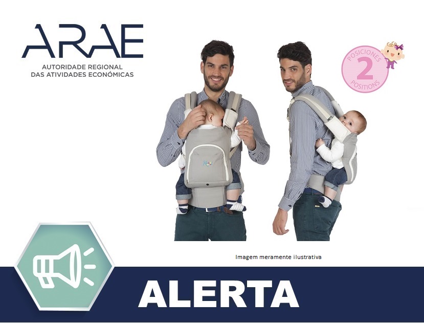 Alerta ARAE – Comunicação DGC (Direção Geral do Consumidor) – Porta bebés – “Kiokids”