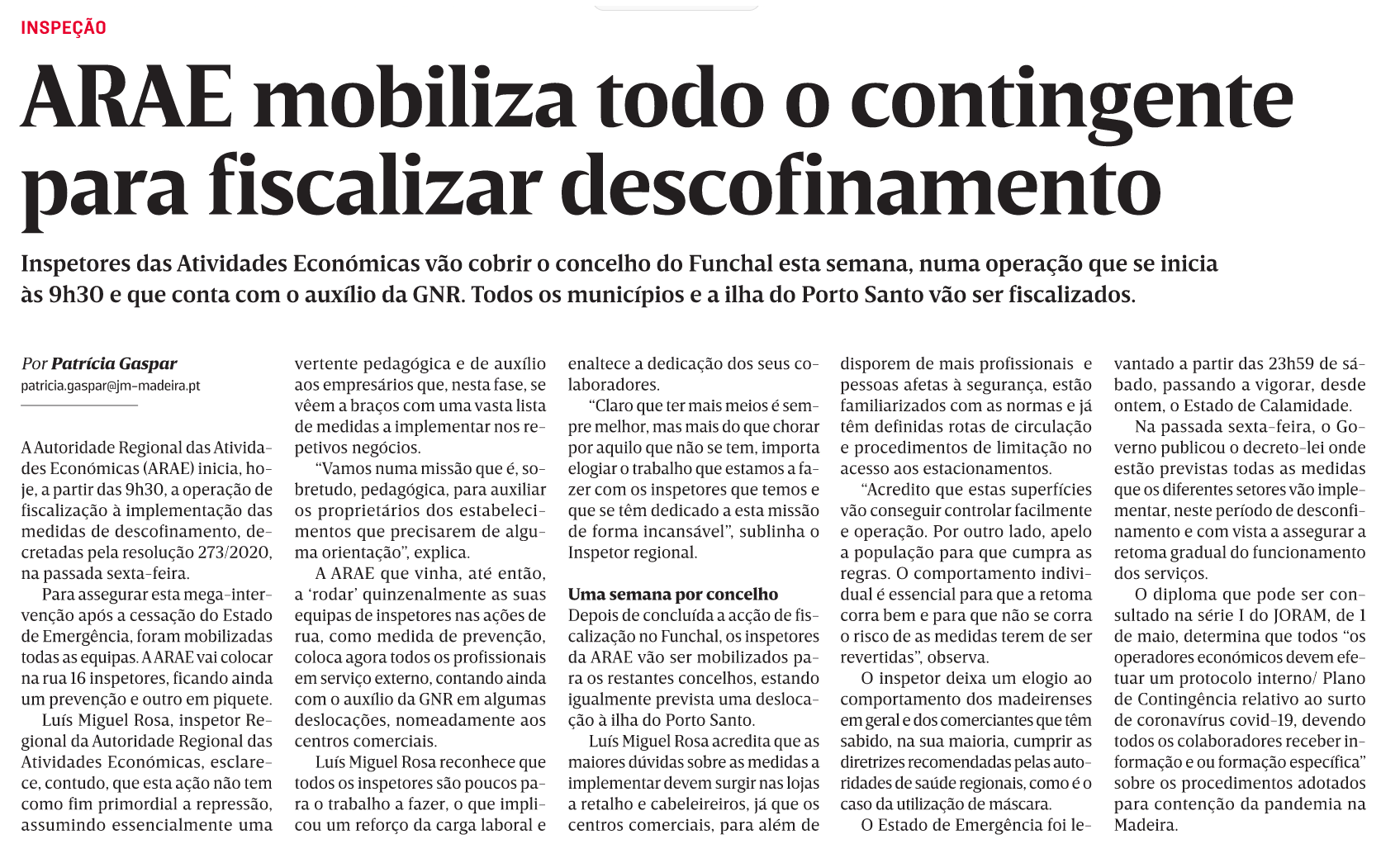 in JM-Madeira, edição de 04/05/2020