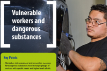 A nova ficha informativa da EU-OSHA sobre os trabalhadores vulneráveis e as substâncias perigosas