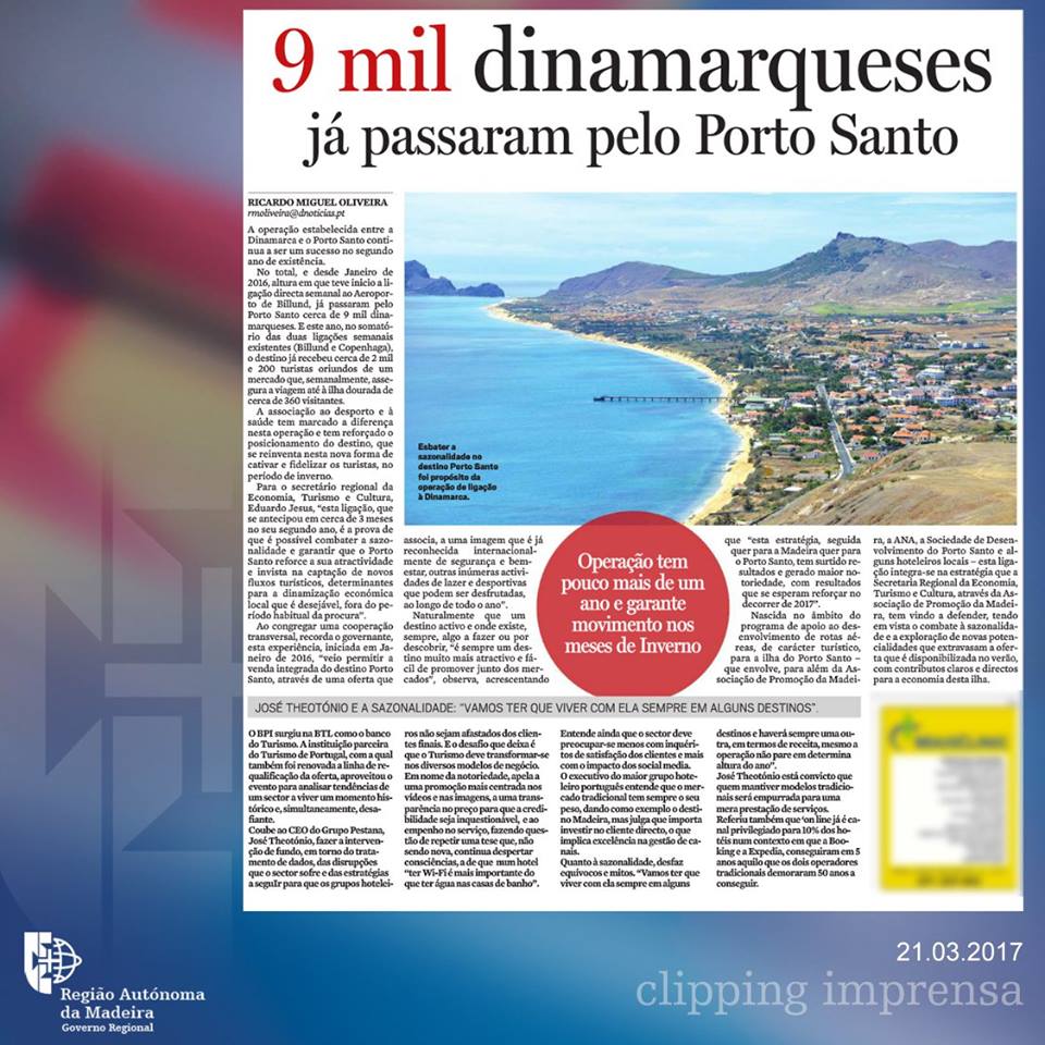 9000 dinamarqueses já passaram pelo Porto Santo