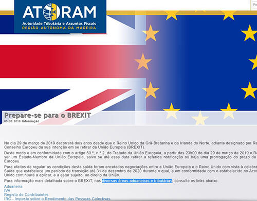 Informações da AT-RAM sobre o Brexit