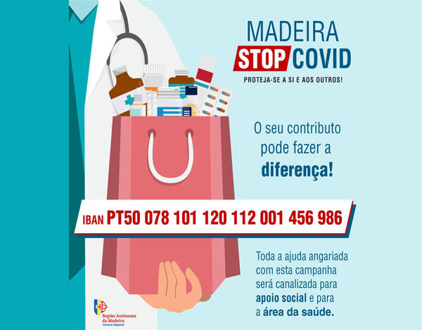 “MADEIRA – STOP COVID” já arrecadou perto de 150 mil euros
