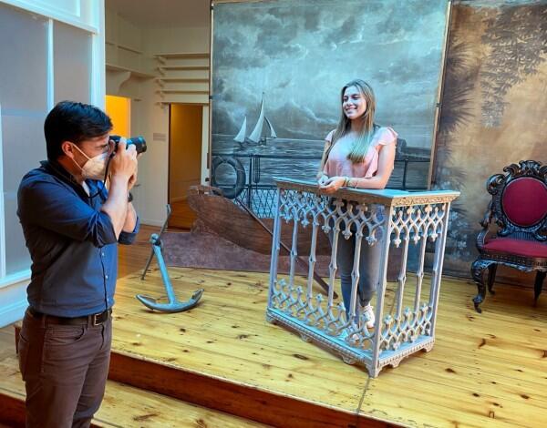 Nini Andrade Silva e Rosana Rodrigues em  visita online ao Museu de Fotografia da Madeira 