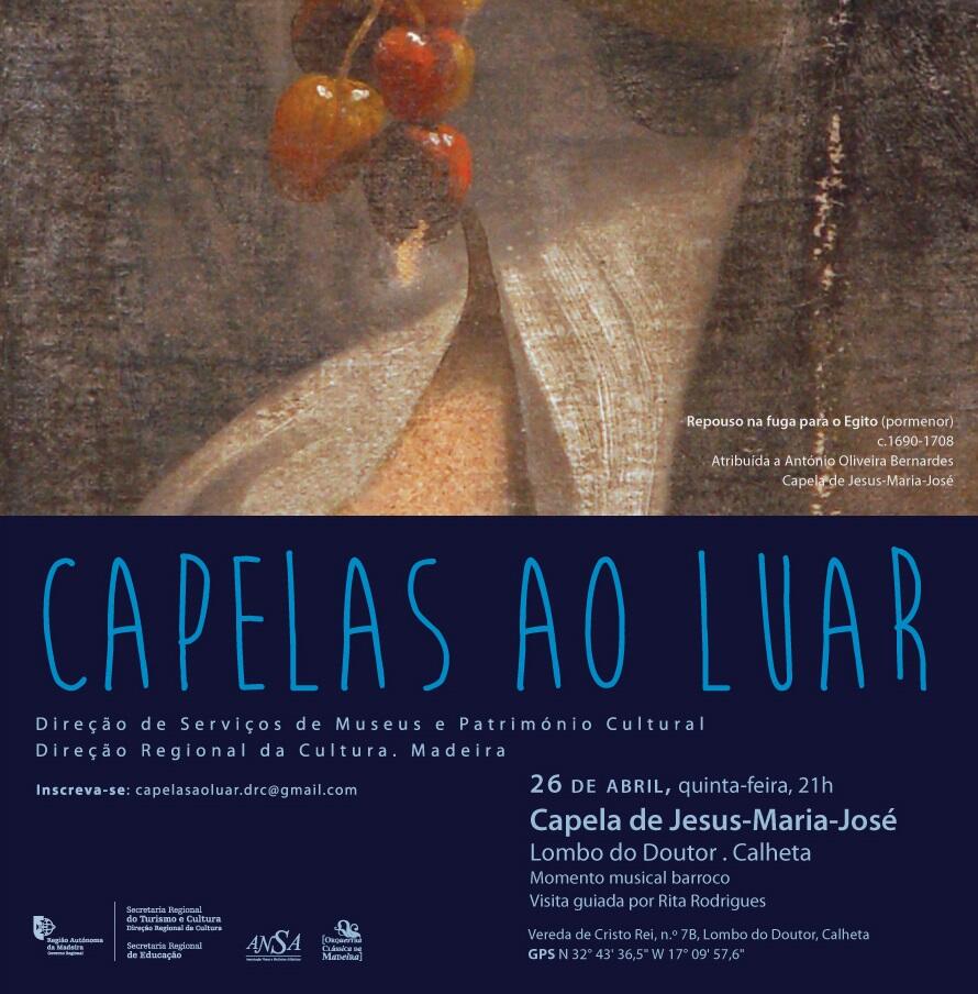 “Capelas ao Luar” prosseguem, quinta-feira, dia 26 de abril, na Calheta 