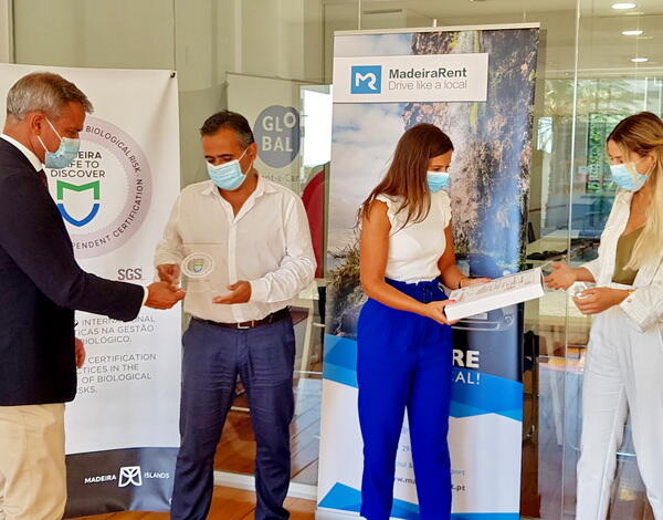 MadeiraRent recede certificado Madeira Safe to Discover