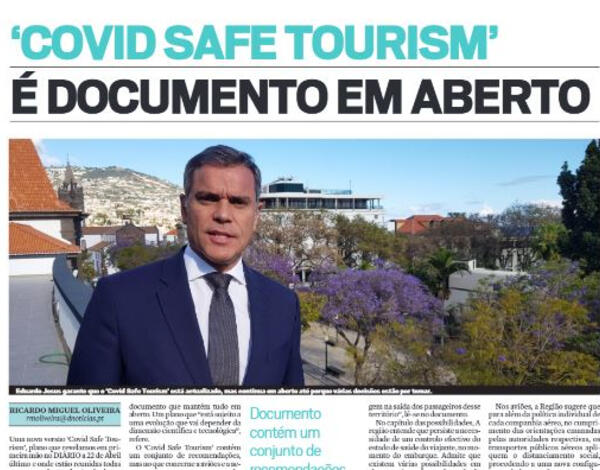 ‘Covid Safe Tourism’ é um documento em aberto